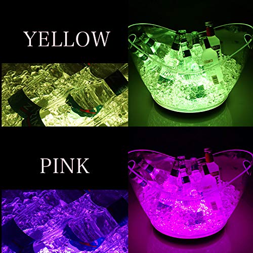 Amazon｜光る ワインクーラー 楕円形 幅41cm×奥行28cm×高さ28.5cm